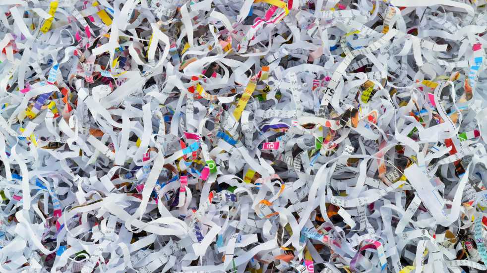 paper shreddings